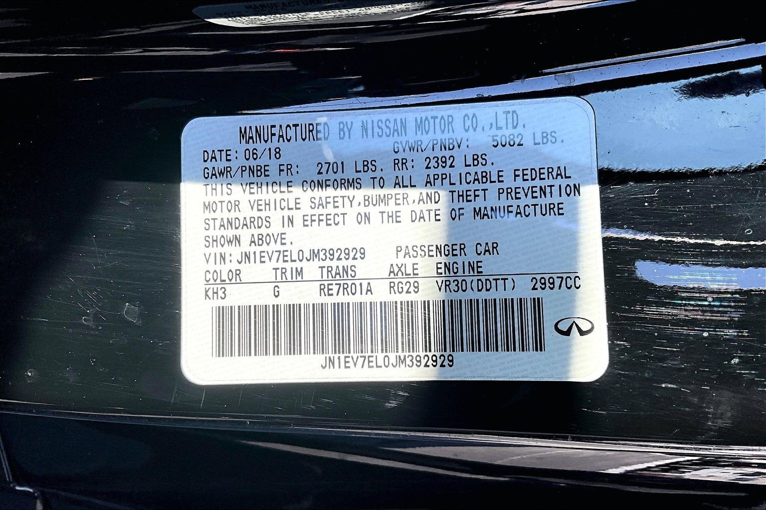 2018 INFINITI Q60 3.0t LUXE