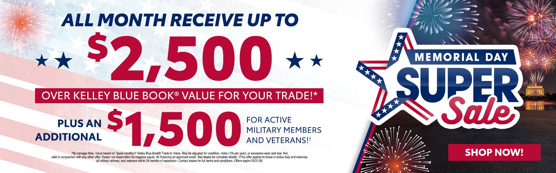 Memorial Day Super Sale